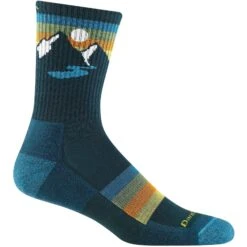 Darn Tough Mens Sunset Ridge Micro Crew Lightweight Hiking Socks