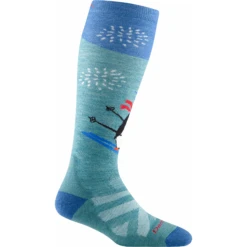 Darn Tough Womens Penguin Peak Over-The-Calf Midweight Ski & Snowboard Socks