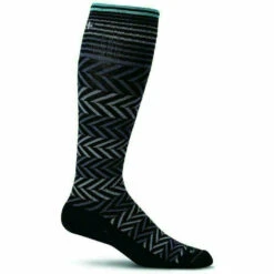 Sockwell Womens Chevron Moderate Compression Knee-High Socks 18 Sockwell Womens Chevron Moderate Compression Knee-High Socks -Fashion Comprehensive CHEVRONBLACKWOMENS