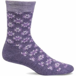 Sockwell Womens Snow Glow Essential Comfort Crew Socks -Fashion Comprehensive LD186W Snow Glow Plum 350 WEB