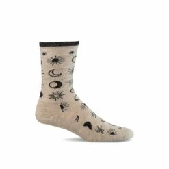 Sockwell Womens Celestial Essential Comfort Crew Socks -Fashion Comprehensive LD207W Celestial Barley040 WEB