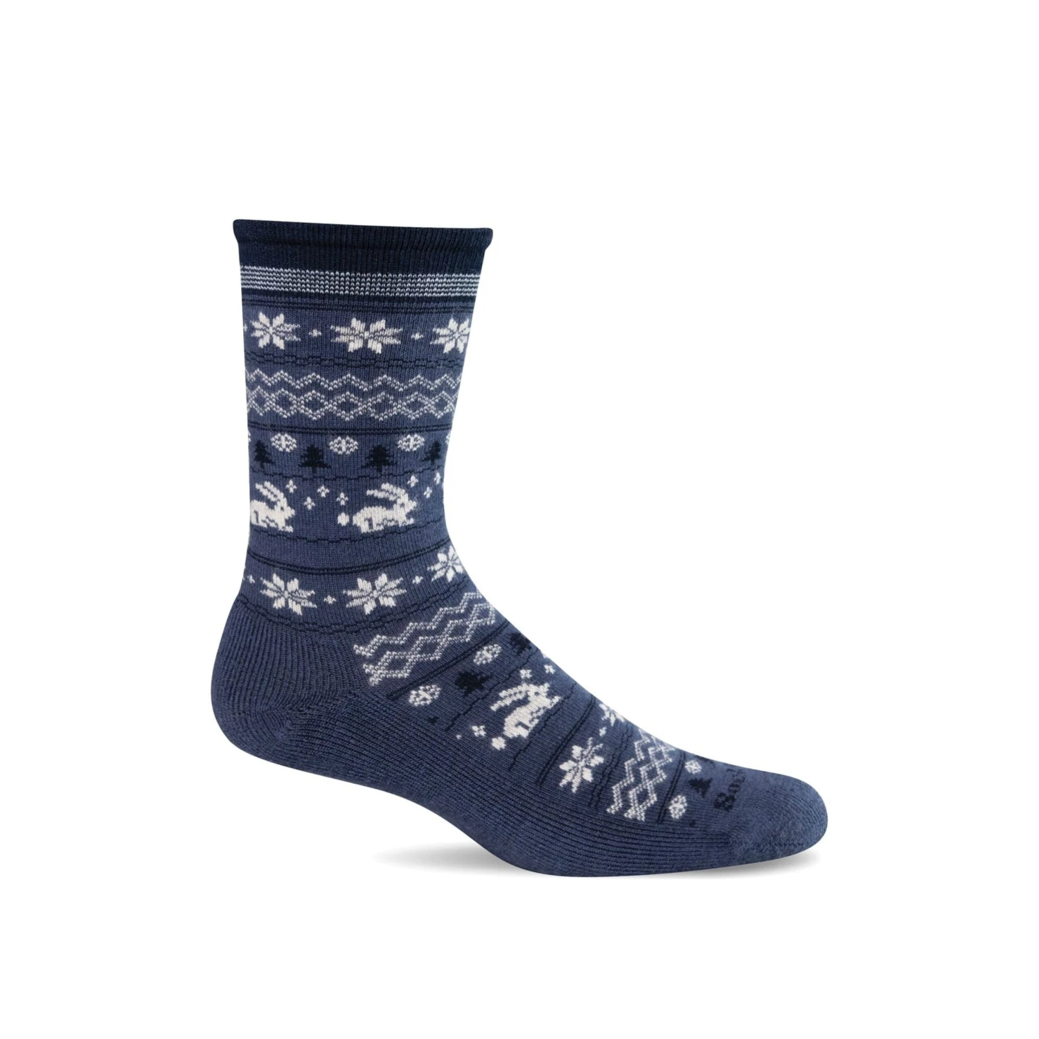 Sockwell Womens Folksy Fairisle Essential Comfort Crew Socks 3 Sockwell Womens Folksy Fairisle Essential Comfort Crew Socks - Image 3