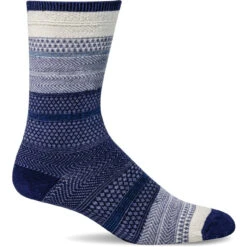 Sockwell Womens Jasmin Essential Comfort Crew Socks -Fashion Comprehensive LD23W Jasmin Hyacinth310 WEB