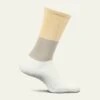 Feetures Everyday Womens Mod Block Cushion Crew Socks
