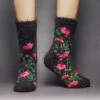 Siberia Spirit Pink Peonies Crew Socks