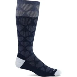 Sockwell Womens Heart Throb Moderate Compression Knee High Socks 11 Sockwell Womens Heart Throb Moderate Compression Knee High Socks -Fashion Comprehensive SW108W HeartThrob Navy600 WEB
