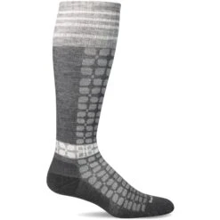Sockwell Womens Boost Firm Compression Knee High Socks -Fashion Comprehensive SW135W BoostKneeHigh Charcoal850 WEB