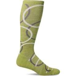 Sockwell Womens In The Loop Moderate Compression Knee High Socks -Fashion Comprehensive SW140W IntheLoop Celery475 WEB