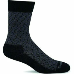 Sockwell Womens Softie Relaxed Fit Crew Socks -Fashion Comprehensive SW59W Softie Black 900