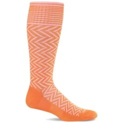 Sockwell Womens Chevron Moderate Compression Knee-High Socks 29 Sockwell Womens Chevron Moderate Compression Knee-High Socks -Fashion Comprehensive SW7W Chevron Apricot250 WEB