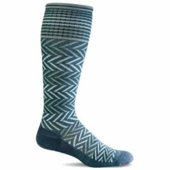 Sockwell Womens Chevron Moderate Compression Knee-High Socks 21 Sockwell Womens Chevron Moderate Compression Knee-High Socks -Fashion Comprehensive SW7W Chevron Blue Ridge 625 Web