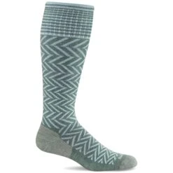 Sockwell Womens Chevron Moderate Compression Knee-High Socks 30 Sockwell Womens Chevron Moderate Compression Knee-High Socks -Fashion Comprehensive SW7W Chevron Juniper455 WEB