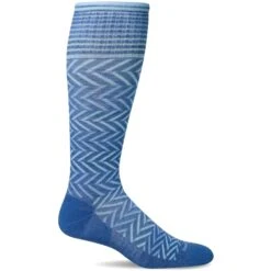 Sockwell Womens Chevron Moderate Compression Knee-High Socks 28 Sockwell Womens Chevron Moderate Compression Knee-High Socks -Fashion Comprehensive SW7W Chevron Ocean640 WEB