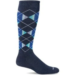 Sockwell Mens Prism Argyle Moderate Compression OTC Socks