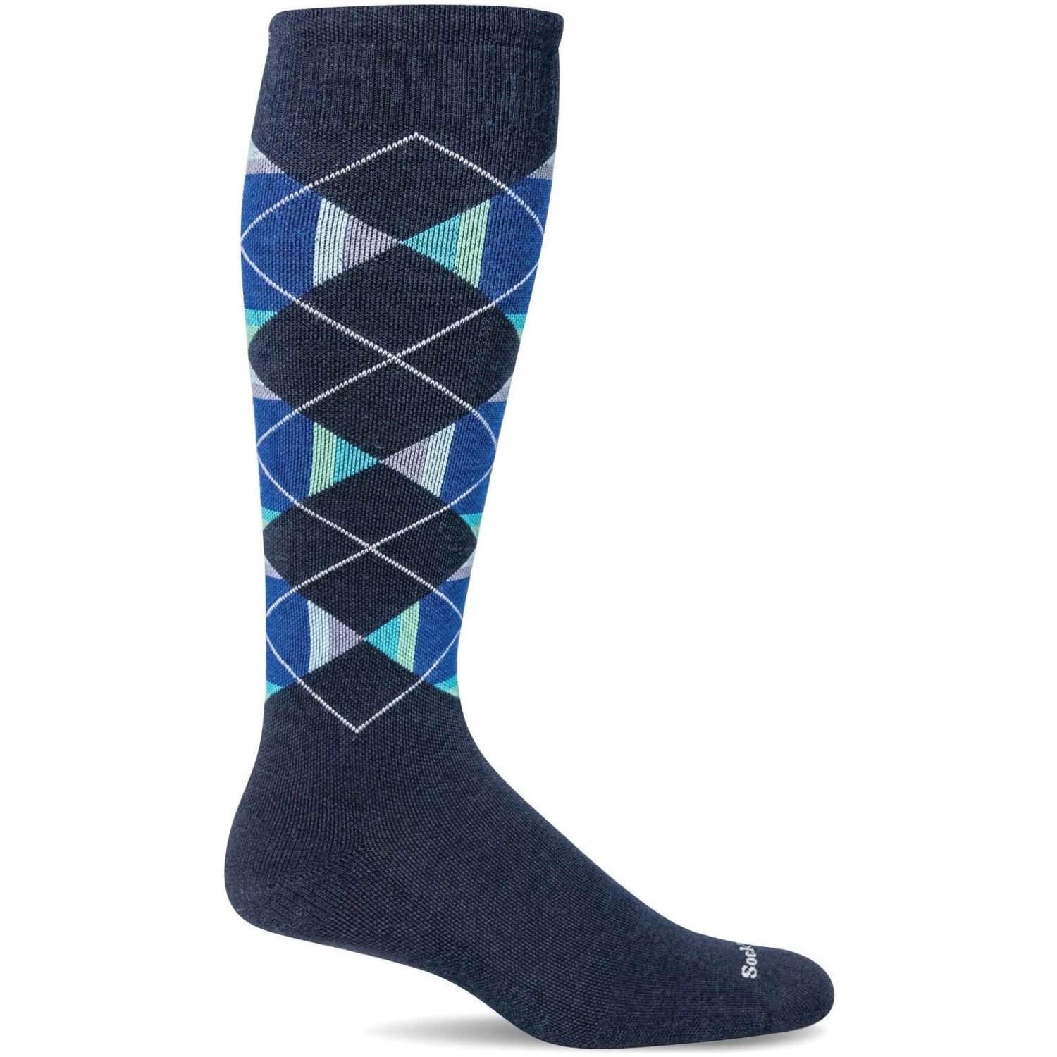 Sockwell Mens Prism Argyle Moderate Compression OTC Socks 1 Sockwell Mens Prism Argyle Moderate Compression OTC Socks