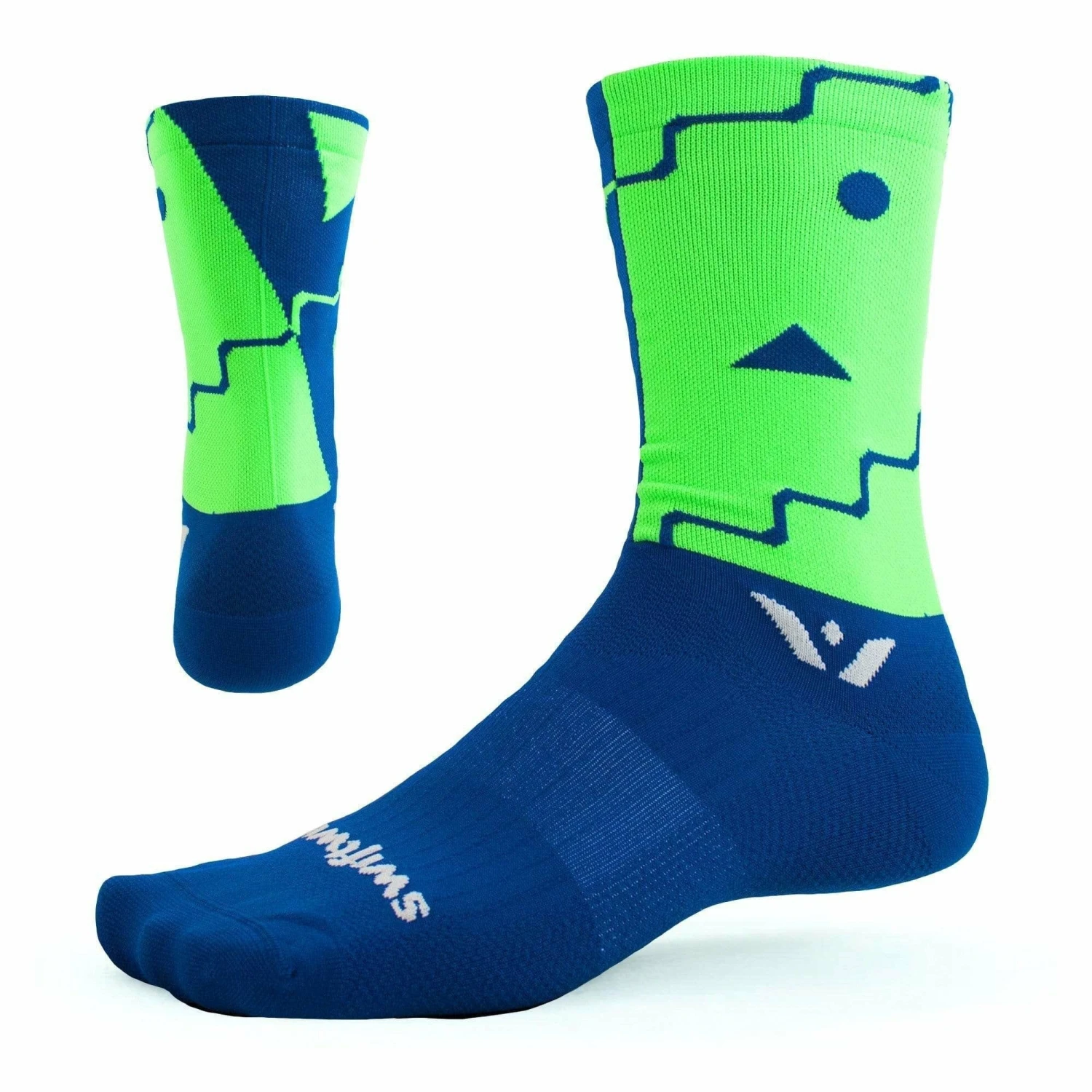 Swiftwick Vision Six Abstract Crew Socks 1 Swiftwick Vision Six Abstract Crew Socks