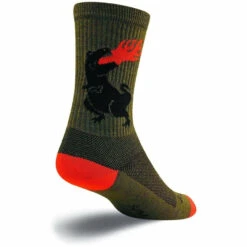SockGuy Dinosaur Turbo Wool Crew Socks