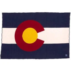 Faribault Mill Colorado Flag Wool Throw