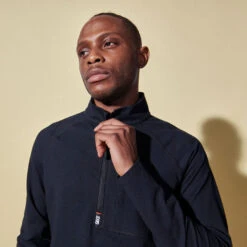 SAXX Mens Roast Master Mid-Weight Base Layer 1/2 Zip 7 SAXX Mens Roast Master Mid-Weight Base Layer 1/2 Zip -Fashion Comprehensive sxlz382 blk da d